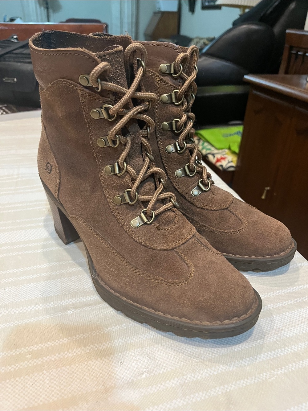 Born Brown Suede Boots size 11 women’s